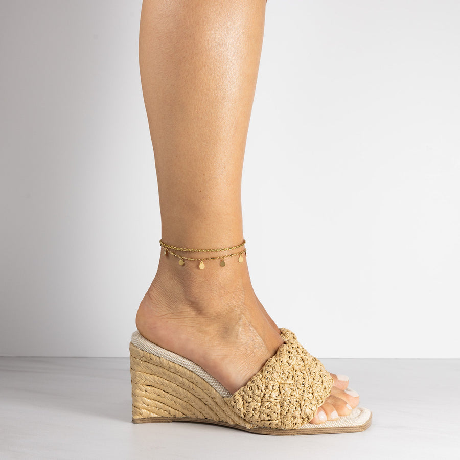 Double rope anklet