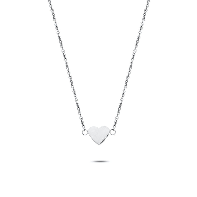 Heart necklace silver
