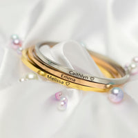 Name bangle rosé gold