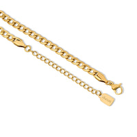 Loose letter & birthstone necklace gold