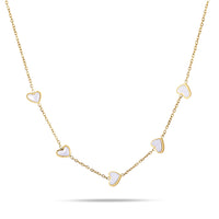 Seashell Hearts Choker gold
