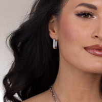Glow earring silver