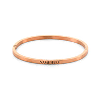 Name bangle rosé gold