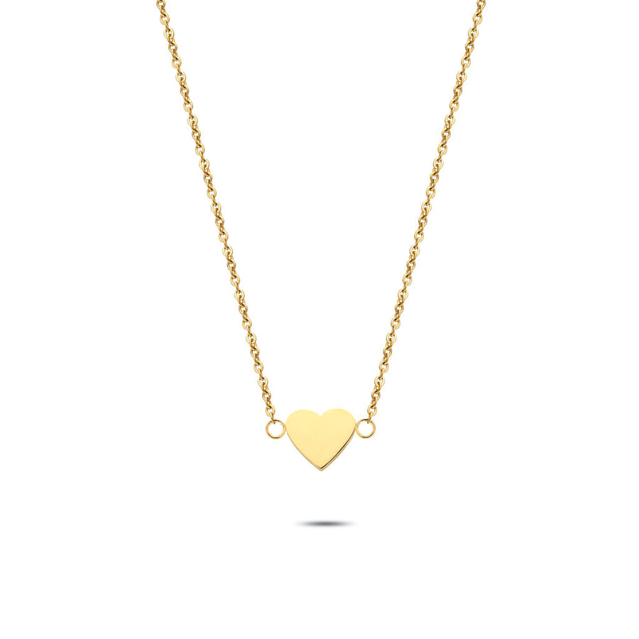 Heart necklace gold