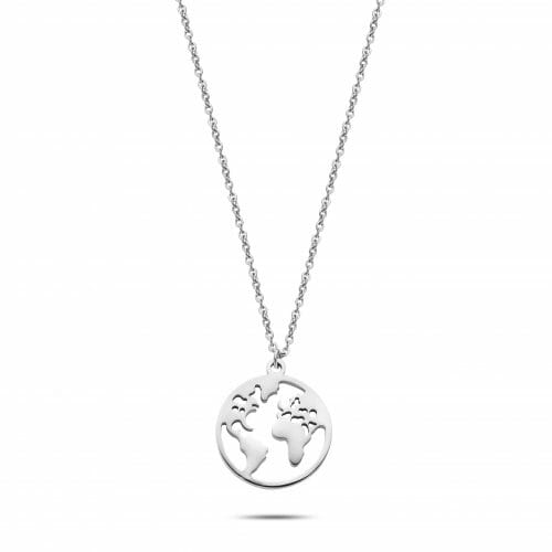 World necklace silver